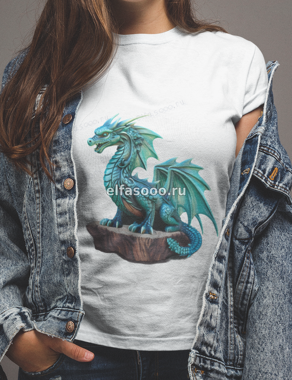 "дракон-защитник" на футболке